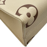 ルイ・ヴィトン LOUIS VUITTON オンザゴーPM M45654 クレーム/ボワドローズ モノグラム・アンプラント ユニセックス ハンドバッグ