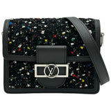 ルイ・ヴィトン LOUIS VUITTON ドーフィーヌ MINI M55491 ブラック ツイード/スパンコール レディース ショルダーバッグ
