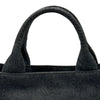 プラダ PRADA カナパ M ブラック デニム レディース トートバッグ