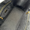 プラダ PRADA カナパ M ブラック デニム レディース トートバッグ