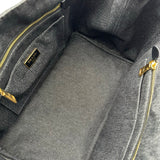 プラダ PRADA カナパ M ブラック デニム レディース トートバッグ