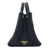 プラダ PRADA カナパ M ブラック デニム レディース トートバッグ
