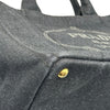 プラダ PRADA カナパ M ブラック デニム レディース トートバッグ