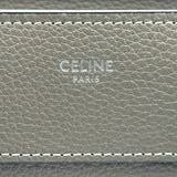 セリーヌ CELINE ラゲージマイクロショッパー グレー レザー レディース ハンドバッグ