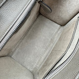 セリーヌ CELINE ラゲージマイクロショッパー グレー レザー レディース ハンドバッグ