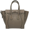 セリーヌ CELINE ラゲージマイクロショッパー グレー レザー レディース ハンドバッグ