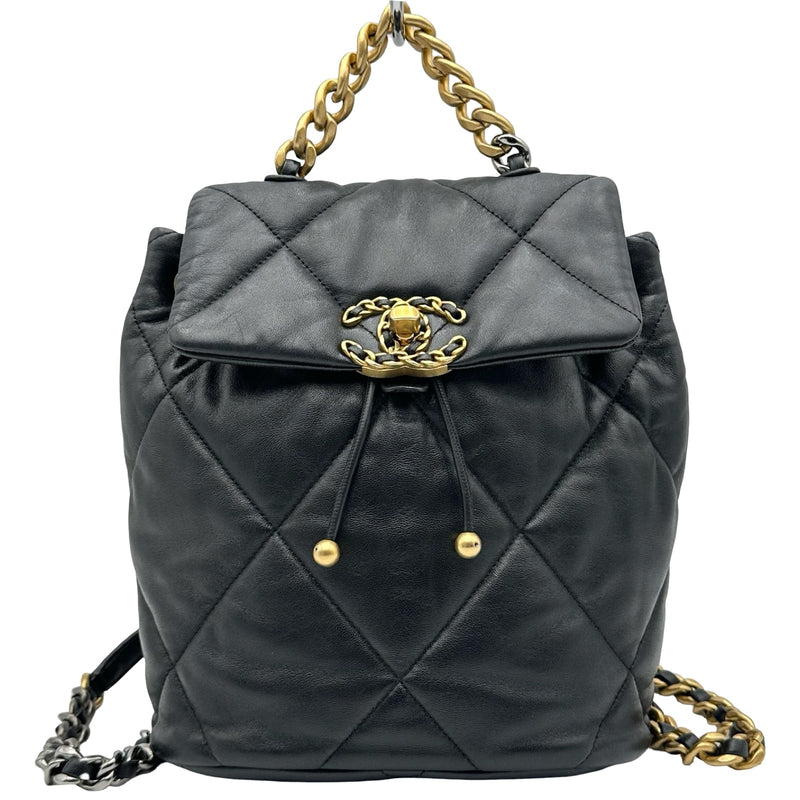 シャネル CHANEL CHANEL 19 バックパック AS4223 ブラック ゴールド