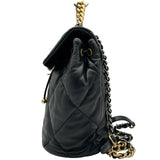 シャネル CHANEL CHANEL 19 バックパック AS4223 ブラック ゴールド/シルバー金具 ラムスキン レディース リュック・デイパック