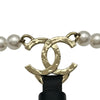 シャネル CHANEL ココマークサスペンダー ブラック ゴールド金具 パール/レザー/メタル レディース サスペンダー