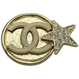 シャネル CHANEL ココマークスターブローチ シャンパンゴールド メタル アクセサリー