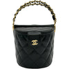 シャネル CHANEL ピクニックバスケットハンドバッグ AP3094 ブラック ゴールド金具 シャイニーラム レディース ハンドバッグ