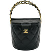 シャネル CHANEL ピクニックバスケットハンドバッグ AP3094 ブラック ゴールド金具 シャイニーラム レディース ハンドバッグ