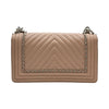 シャネル CHANEL ボーイシャネル25 Vステッチ A67086 24番台 ピンク シルバー金具 カーフレザー レディース ショルダーバッグ