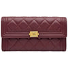 シャネル CHANEL ボーイシャネル ロングウォレット A80286 23番台 ボルドー ゴールド金具 ラムスキン レディース 長財布