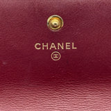 シャネル CHANEL ボーイシャネル ロングウォレット A80286 23番台 ボルドー ゴールド金具 ラムスキン レディース 長財布