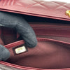 シャネル CHANEL ボーイシャネル ロングウォレット A80286 23番台 ボルドー ゴールド金具 ラムスキン レディース 長財布