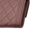シャネル CHANEL ボーイシャネル ロングウォレット A80286 23番台 ボルドー ゴールド金具 ラムスキン レディース 長財布
