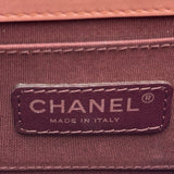 シャネル CHANEL ボーイブリックショルダー 18番台 ピンク シルバー金具 ラムスキン レディース ショルダーバッグ