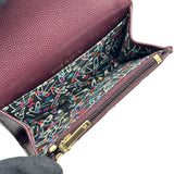 シャネル CHANEL マトラッセカードケース AP4093 パープル ゴールド金具 キャビアスキン レディース カードケース