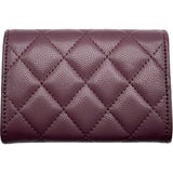シャネル CHANEL マトラッセカードケース AP4093 パープル ゴールド金具 キャビアスキン レディース カードケース