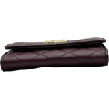 シャネル CHANEL マトラッセカードケース AP4093 パープル ゴールド金具 キャビアスキン レディース カードケース