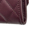 シャネル CHANEL マトラッセカードケース AP4093 パープル ゴールド金具 キャビアスキン レディース カードケース