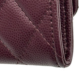 シャネル CHANEL マトラッセカードケース AP4093 パープル ゴールド金具 キャビアスキン レディース カードケース