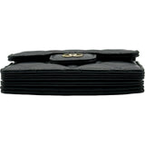 シャネル CHANEL マトラッセチェーンカードケース AP1730 ブラック ゴールド金具 ラムスキン レディース カードケース
