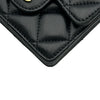シャネル CHANEL マトラッセチェーンカードケース AP1730 ブラック ゴールド金具 ラムスキン レディース カードケース