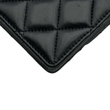 シャネル CHANEL マトラッセチェーンカードケース AP1730 ブラック ゴールド金具 ラムスキン レディース カードケース