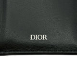 クリスチャン・ディオール Christian Dior コンパクトウォレット ブラック レザー レディース 二つ折り財布