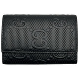 グッチ GUCCI 6連キーケース　 625565 ブラック GGエンボス ユニセックス キーケース