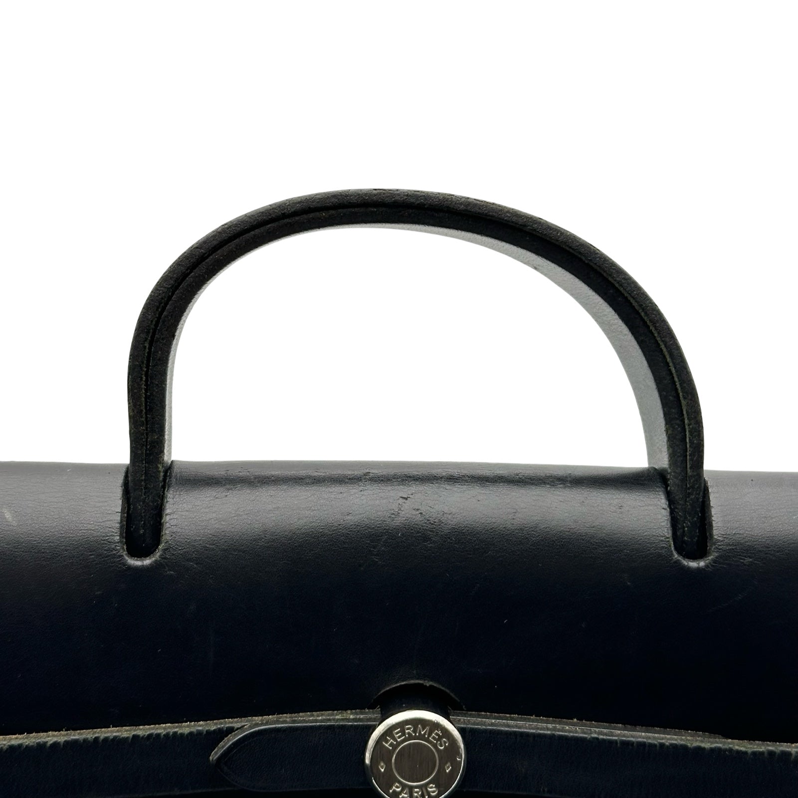 エルメス HERMES エールバッグアドPM □G刻印 ブラック シルバー金具