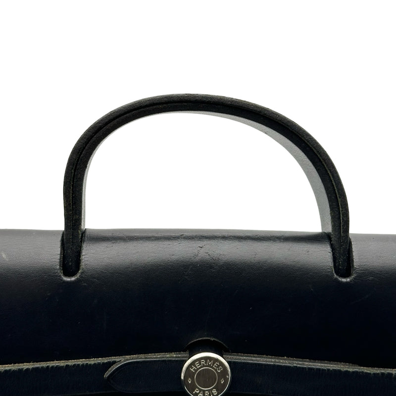 エルメス HERMES エールバッグアドPM □G刻印 ブラック シルバー金具