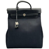 エルメス HERMES エールバッグアドPM □G刻印 ブラック シルバー金具 トワル レディース リュック・デイパック