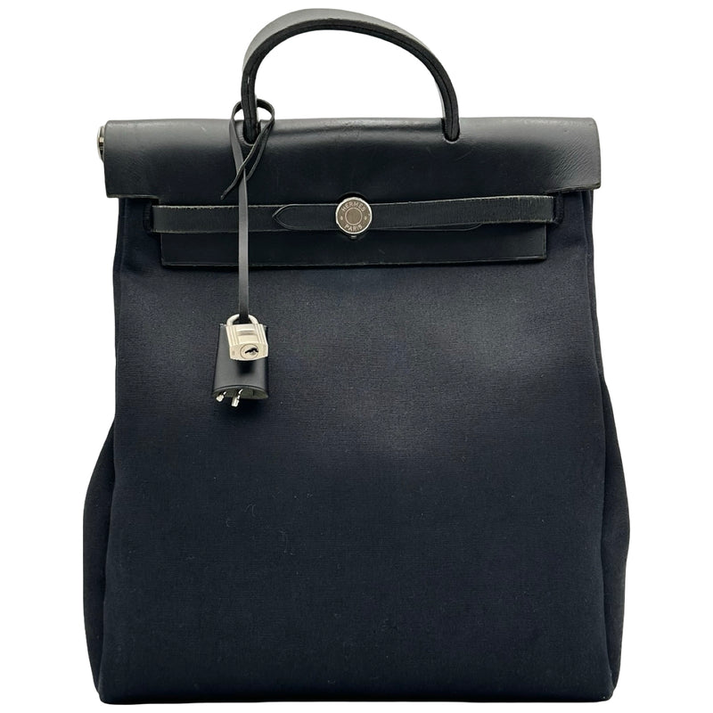 Baron KASUMI様 エルメス エールバッグ　リュック エルメス HERMES エールバッグアドPM □G刻印 ブラック シルバー金具
