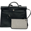エルメス HERMES エールバッグジップMM Y刻印 ブラック トワルアッシュベルリンヌ レディース ショルダーバッグ