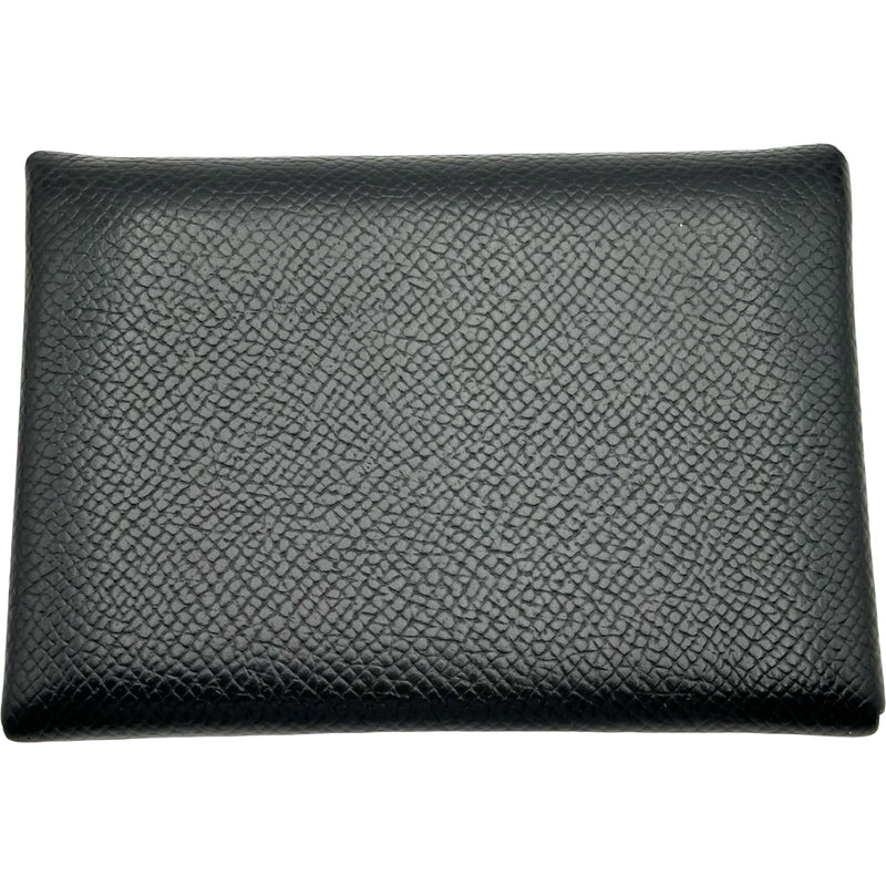 エルメス HERMES カルヴィデュオ U刻印 ブラック シルバー金具