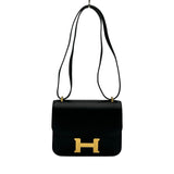 エルメス HERMES コンスタンス3ミニ ミロワール K刻印 ブラック ゴールド金具 タデラクト レディース ショルダーバッグ