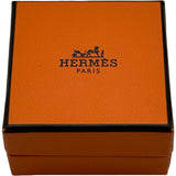 エルメス HERMES ポップHミニピアス オレンジ シルバー金具 エナメル アクセサリー