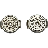 エルメス HERMES ポップHミニピアス オレンジ シルバー金具 エナメル アクセサリー
