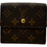 ルイ・ヴィトン LOUIS VUITTON ポルト モネ・ビエ カルト クレディ M61652 ブラウン モノグラム・キャンバス ユニセックス 二つ折り財布