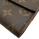 ルイ・ヴィトン LOUIS VUITTON ポルト モネ・ビエ カルト クレディ M61652 ブラウン モノグラム・キャンバス ユニセックス 二つ折り財布
