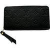 ルイ・ヴィトン LOUIS VUITTON ジッピー・ウォレット M61864 ノワール モノグラム・アンプラント レディース 長財布