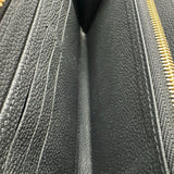 ルイ・ヴィトン LOUIS VUITTON ジッピー・ウォレット M61864 ノワール モノグラム・アンプラント レディース 長財布