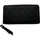 ルイ・ヴィトン LOUIS VUITTON ジッピー・ウォレット M61864 ノワール モノグラム・アンプラント レディース 長財布