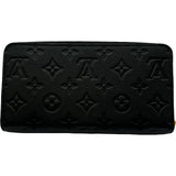ルイ・ヴィトン LOUIS VUITTON ジッピー・ウォレット M61864 ノワール モノグラム・アンプラント レディース 長財布