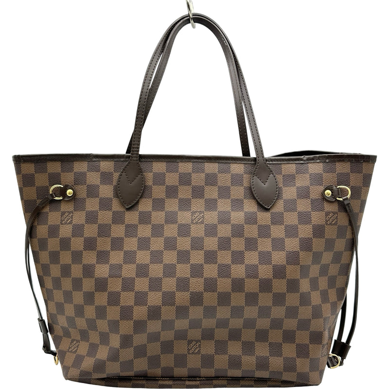 LOUIS VUITTON ルイヴィトン ダミエ トートバッグ サイドポケット付 ルイ・ヴィトン LOUIS VUITTON ネヴァーフルMM N51105 ブラウン ダミエ