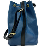 ルイ・ヴィトン LOUIS VUITTON プチノエ M44152 トレドブルー/ノワール エピ レディース ショルダーバッグ