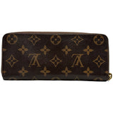 ルイ・ヴィトン LOUIS VUITTON ポルトフォイユ・クレマンス M62940 ブラウン モノグラム・キャンバス レディース 長財布